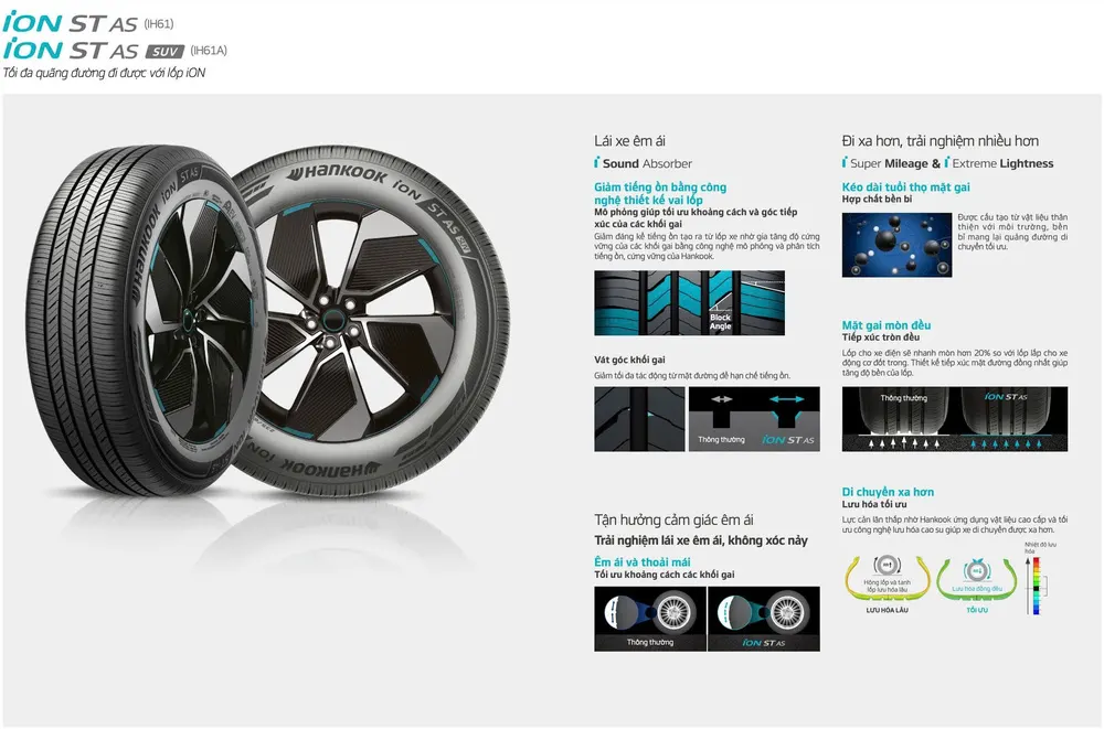 Lốp xe điện Hankook iON GT 205/55R17 IH41A 95V