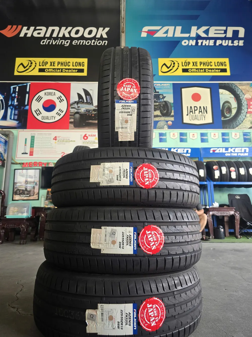 Lốp Falken Azenis FK520L 225/55ZR19 99W